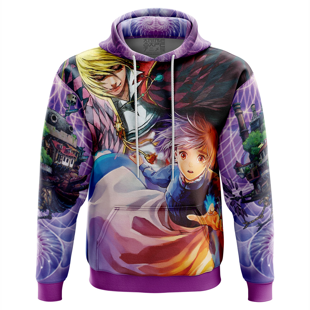 Trippy Howl's Moving Castle 3D Hoodie