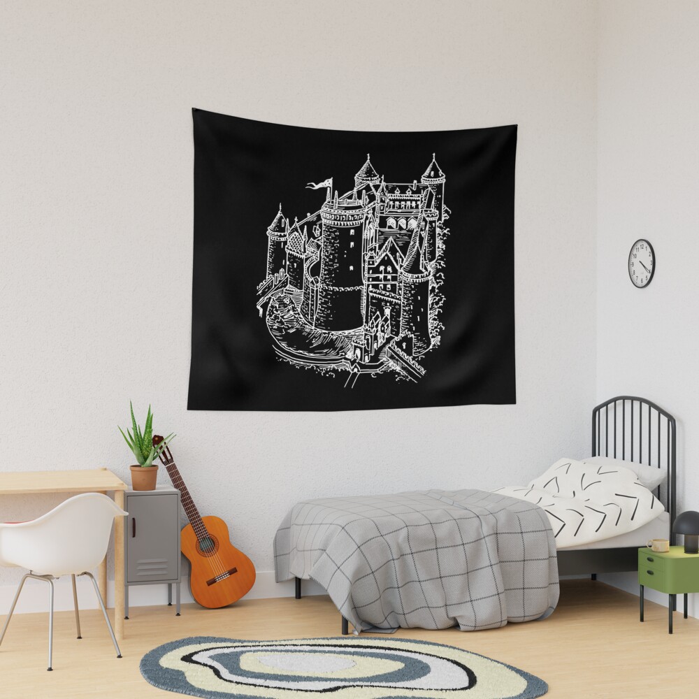 Howls Moving Castle Classic Tapestry
