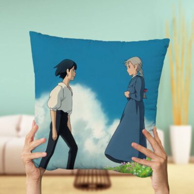 Howl And Sophie Meeting Howl’s Moving Castle Pillow