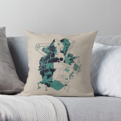Howl’s Moving Castle Design Throw Pillow