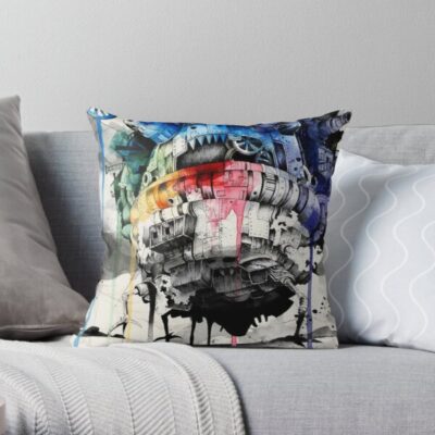 Howl’s Moving Castle Painting Throw Pillow