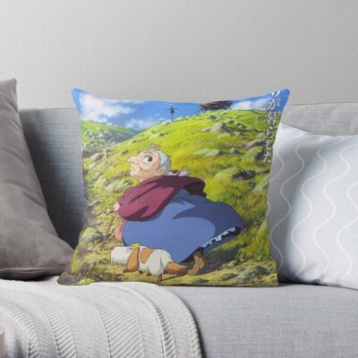 Howl’s Moving Castle Sophie Old Woman Throw Pillow