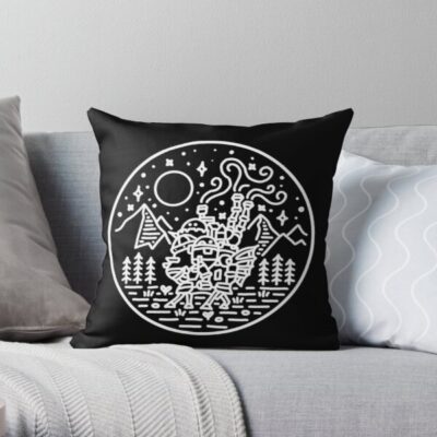 Howl’s Moving Castle White Throw Pillow