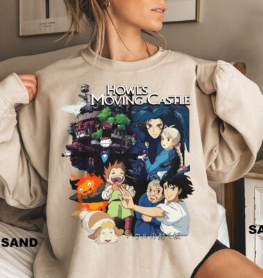 Howls Moving Castle Ghibli Anime Sweatshirt - Howl’s Moving Castle Shop